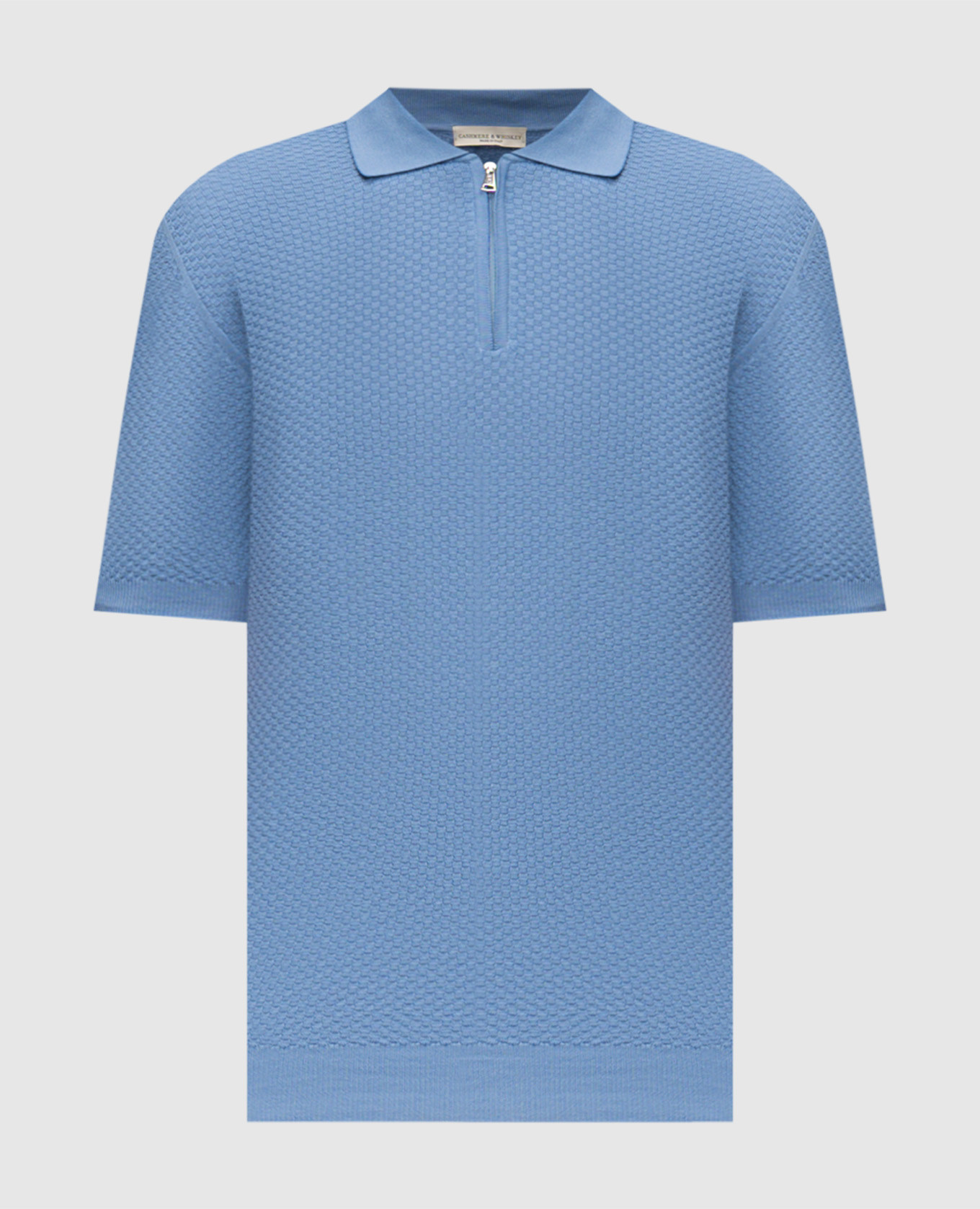 

Blue polo shirt with pattern Cashmere&Whiskey, Light blue