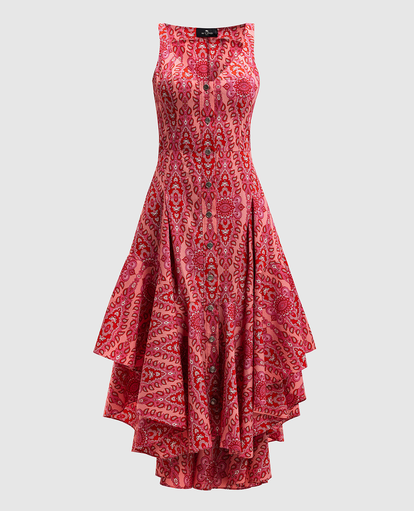 Pink dress with a pattern Etro