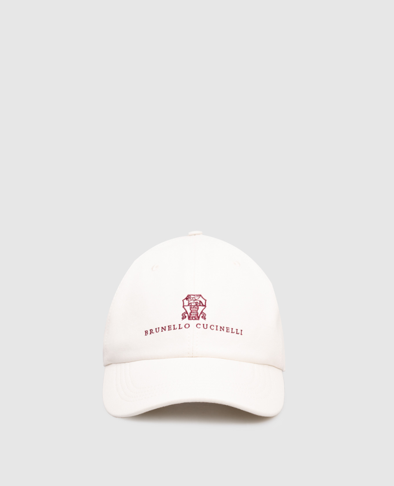 

White cap with logo Brunello Cucinelli