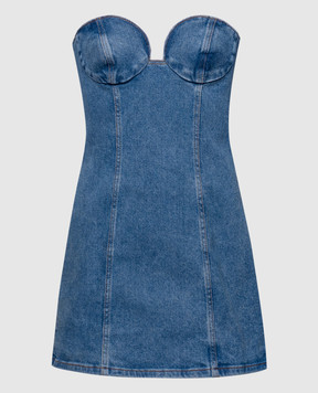Magda Butrym Blue denim bustier dress DENIM07DRESS117424