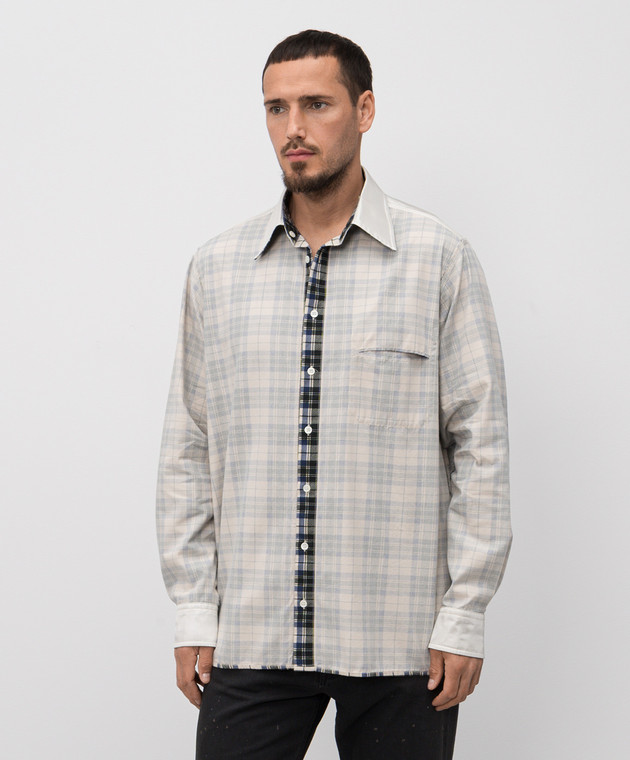 Maison Margiela MM6 - Reversible checkered shirt SH2DT0016M35444