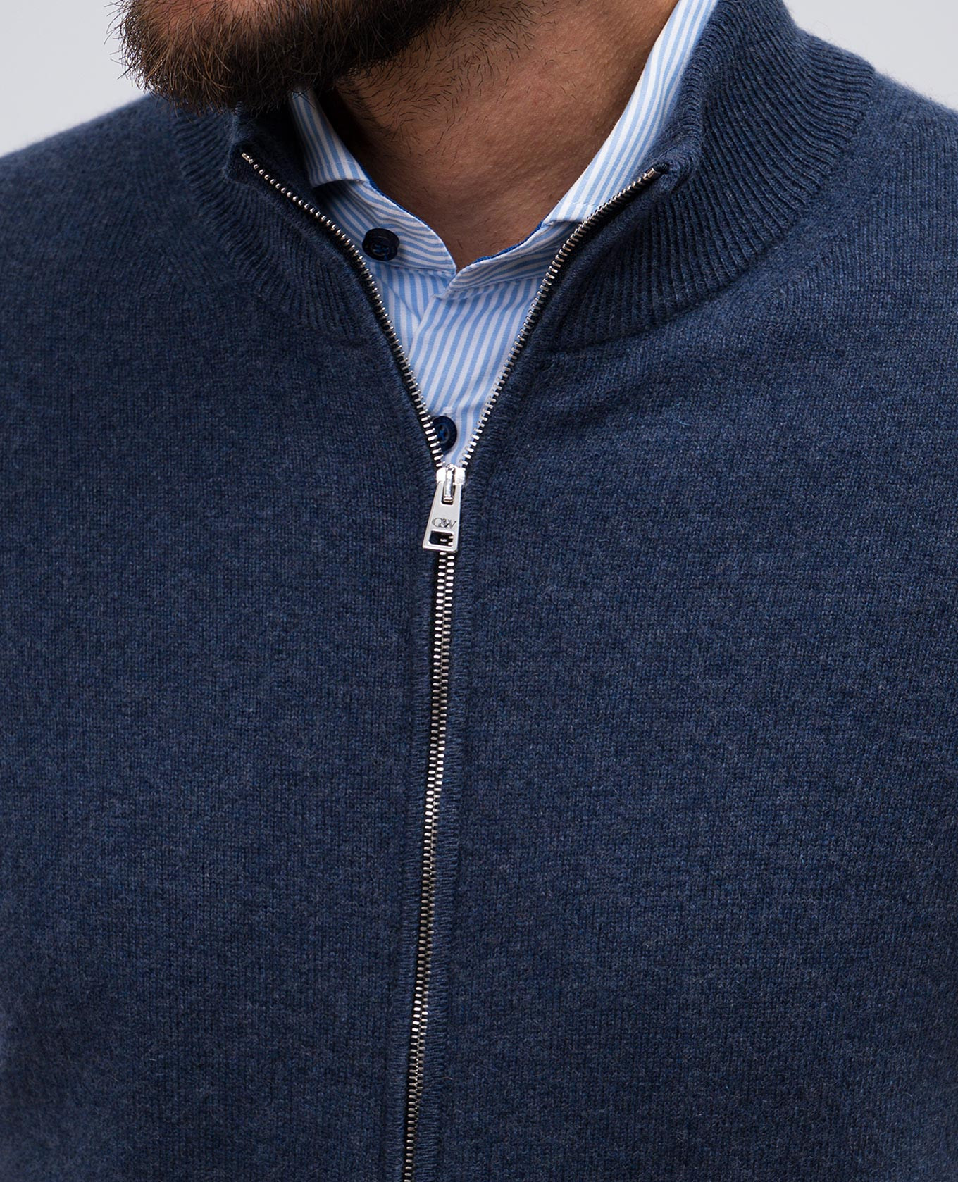 

Blue melange cashmere cardigan Cashmere&Whiskey