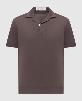 Brunello Cucinelli Brown polo M29800185