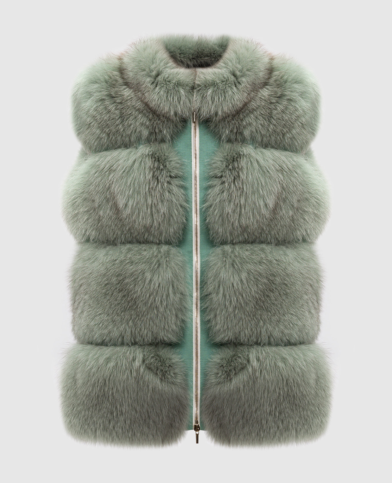

Green vest made of fox fur Florence Mode