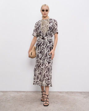 Brunello Cucinelli Printed silk dress MP941A5377