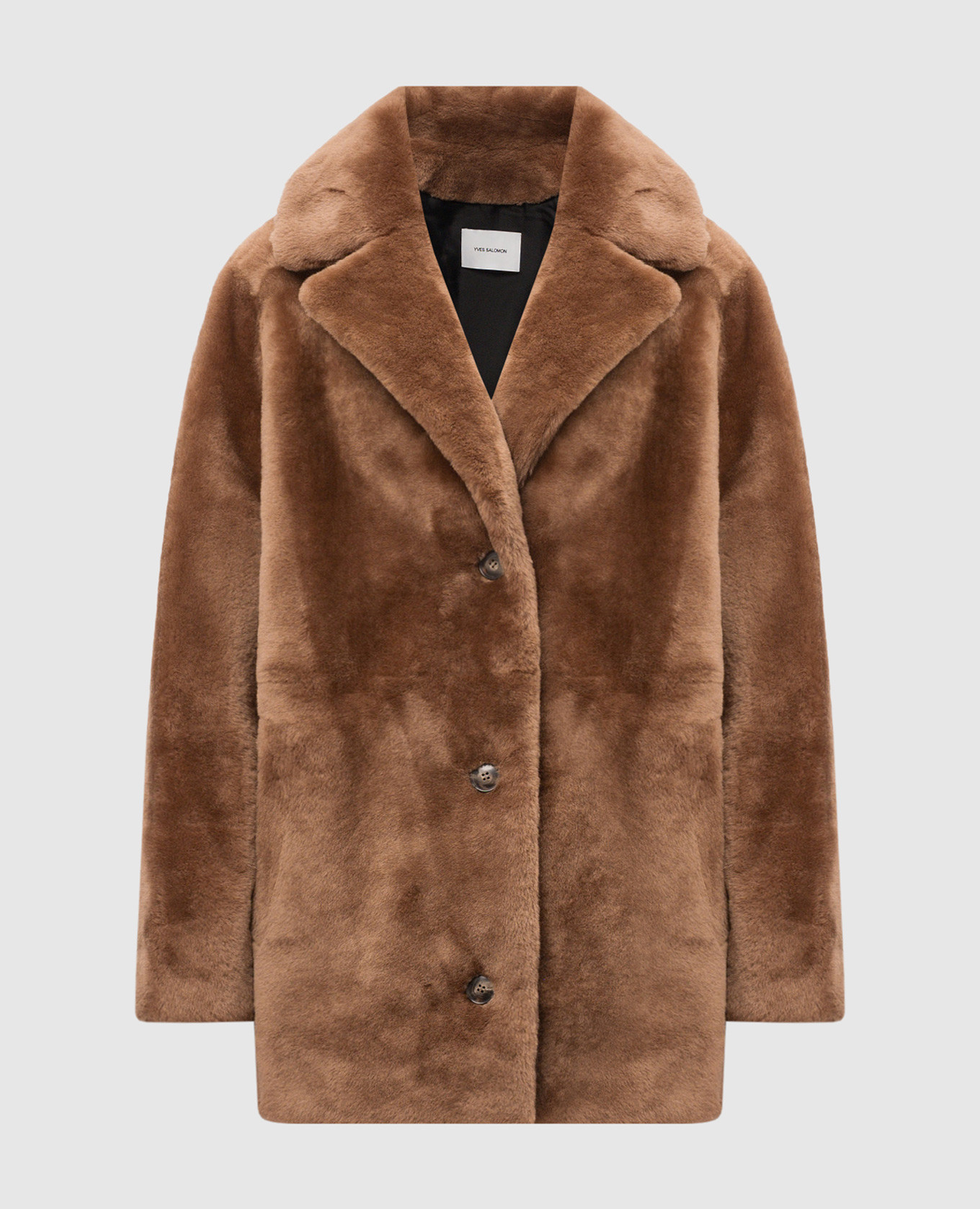 

Brown fur coat Yves Salomon