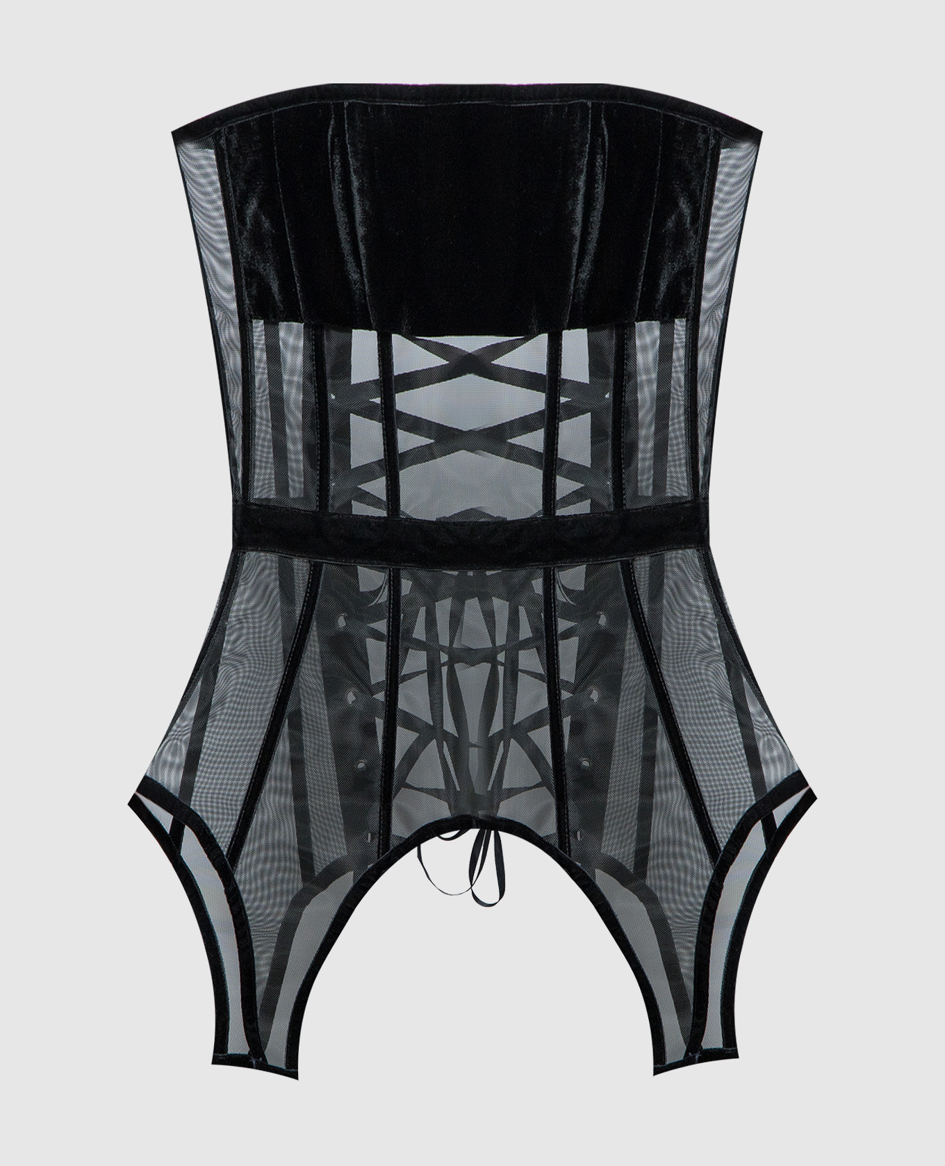 

Paris black basque corset Santa Brands