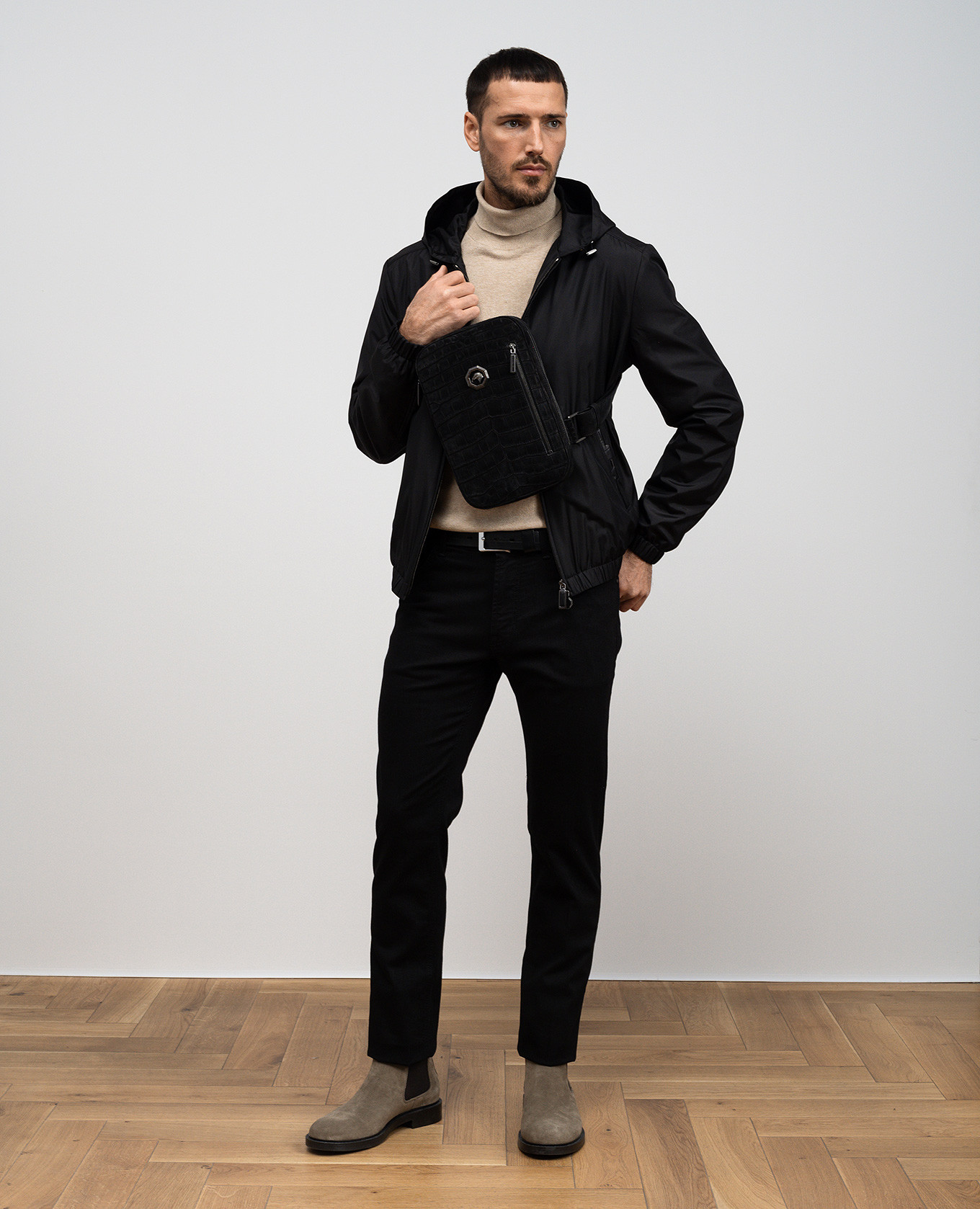 

Black silk jacket Stefano Ricci