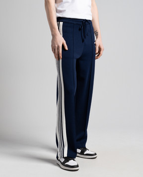 AUTRY Blue sweatpants with logo embroidery A24EPAPM529B