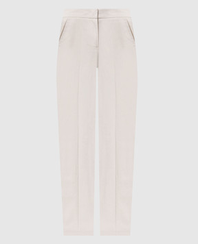 Twinset Beige chinos with emblem 251TP2211