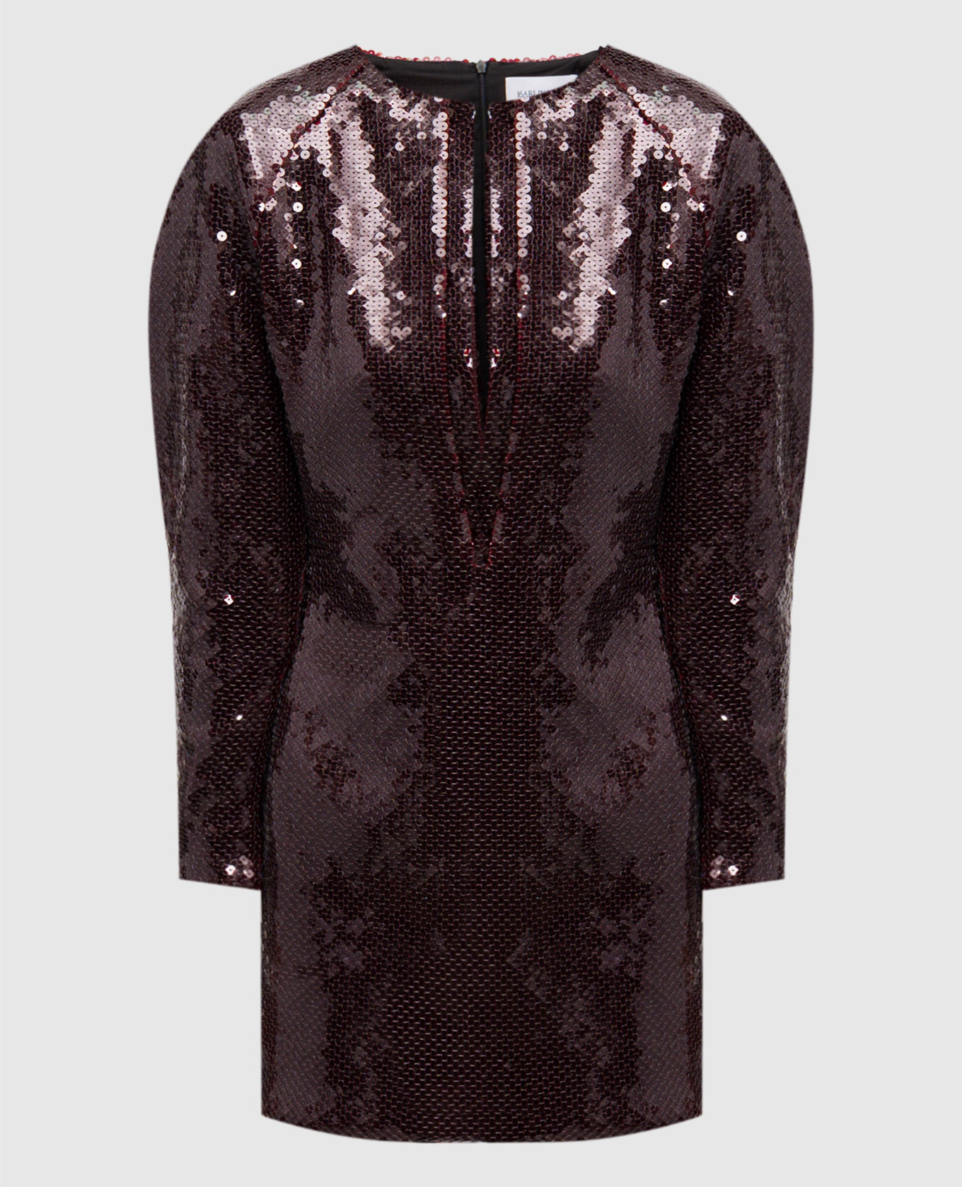 

Burgundy Mitilla mini dress with sequins 16Arlington