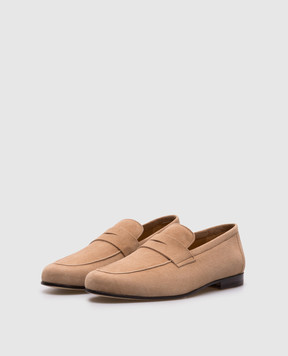 Enrico Mandelli Beige suede loafers STROPE7415