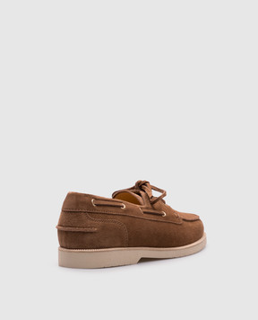 Brunello Cucinelli Brown suede topsiders MPUSILF737