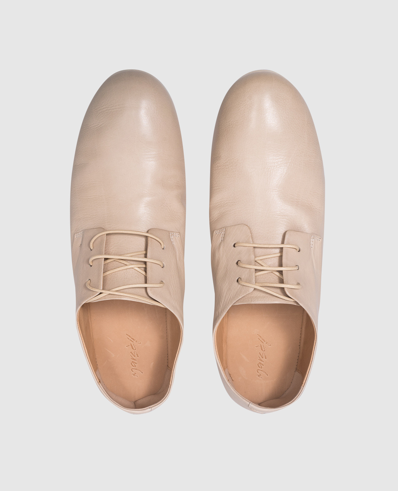 

Arenite beige leather derbies Marsell