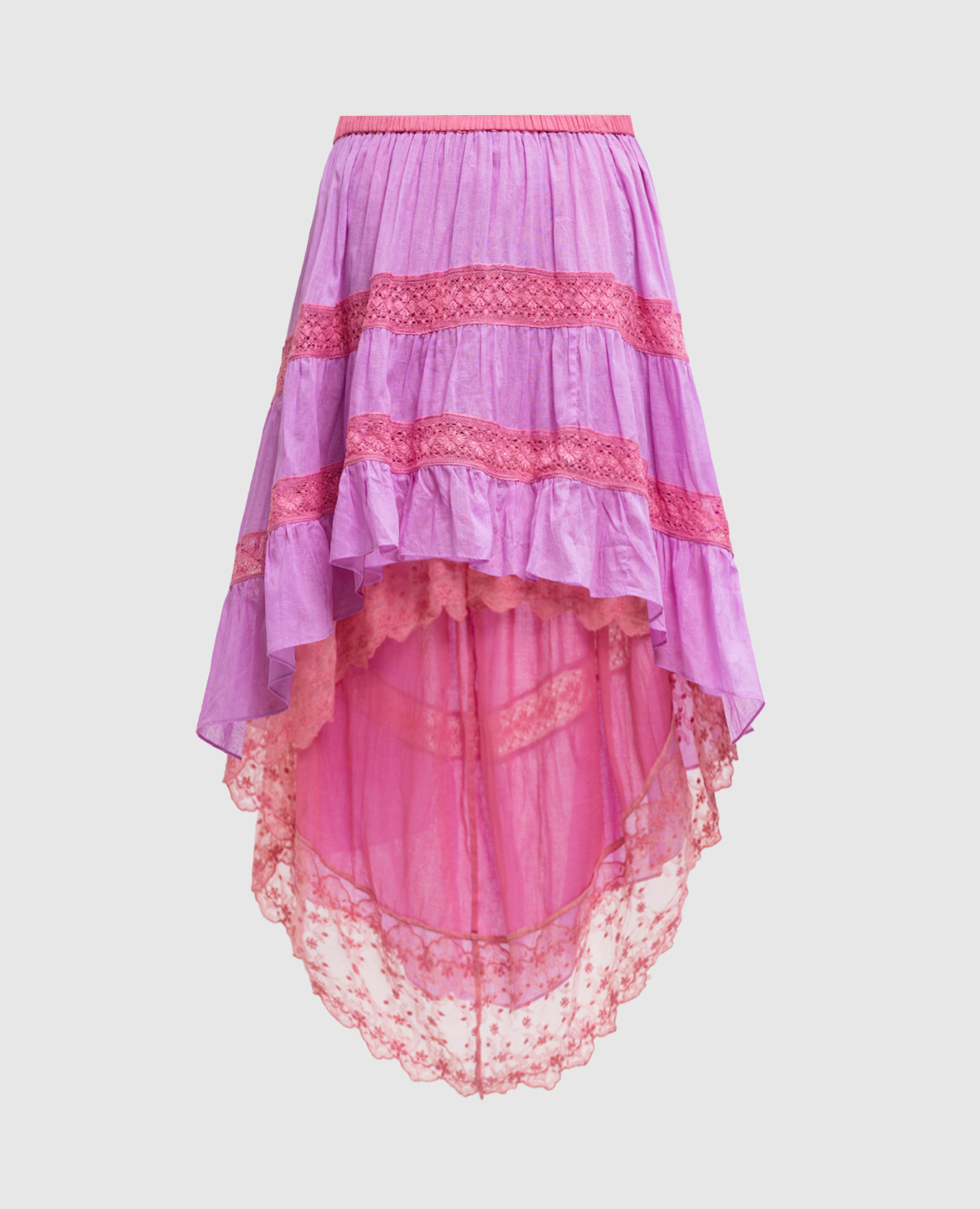

Purple skirt with lace BP56, Violet