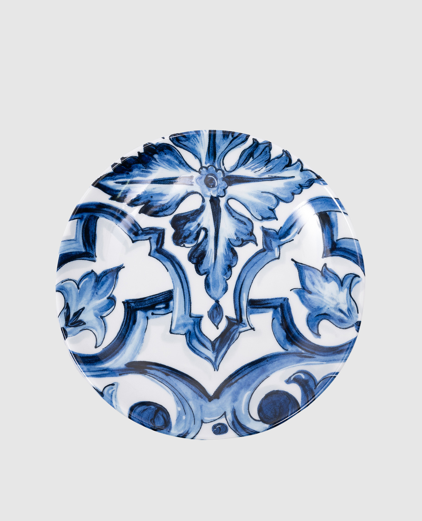 

A set of porcelain dessert plates in the Blu Mediterraneo print Dolce&Gabbana, White