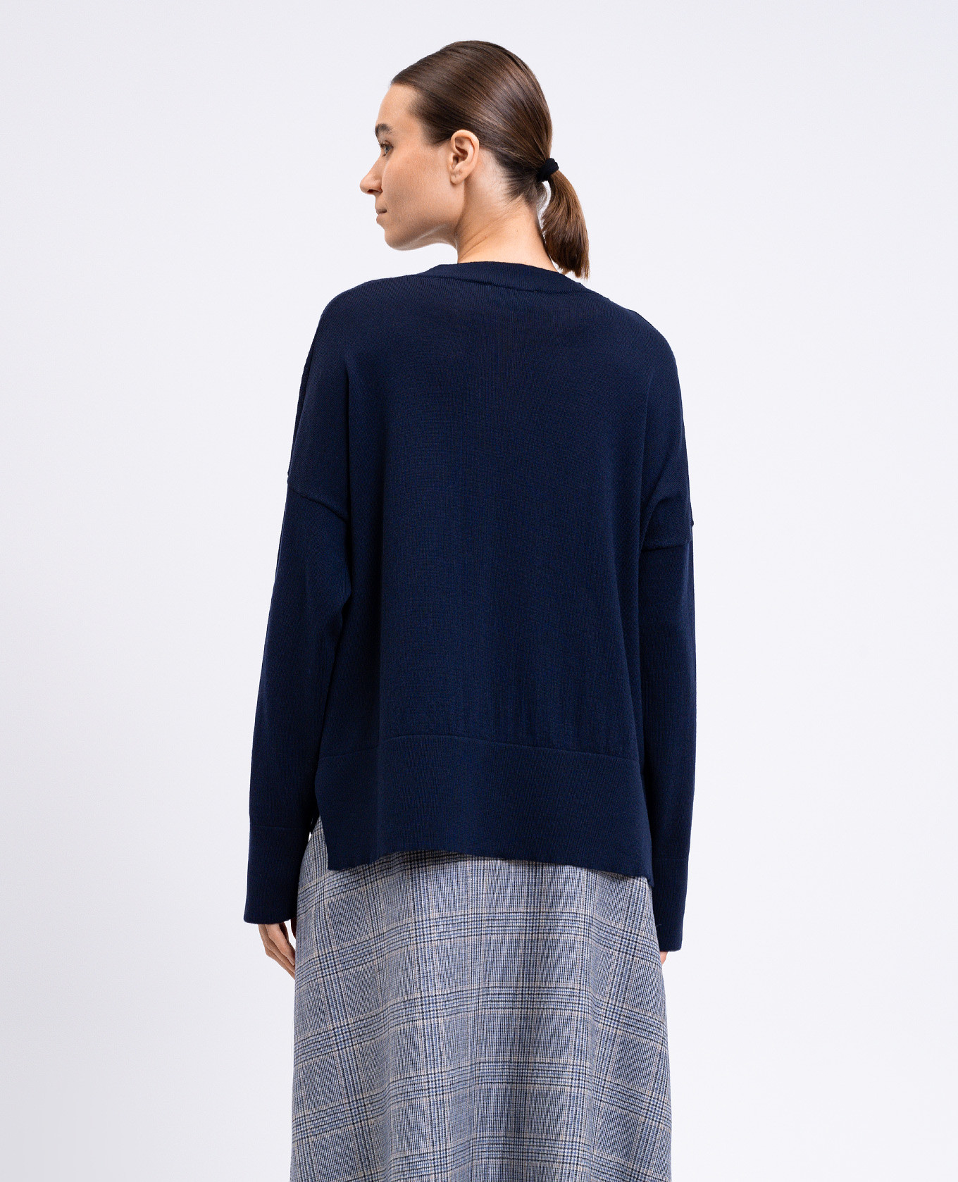 

Larkin blue wool sweater Momoni