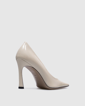 The Attico Beige patent leather shoes Juno 250WSH00846EEE056AA