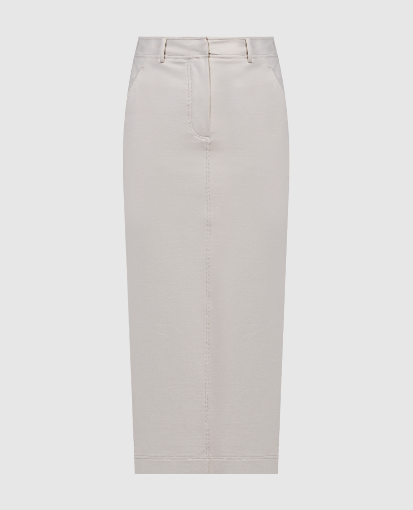 Gray skirt with monil chain Brunello Cucinelli
