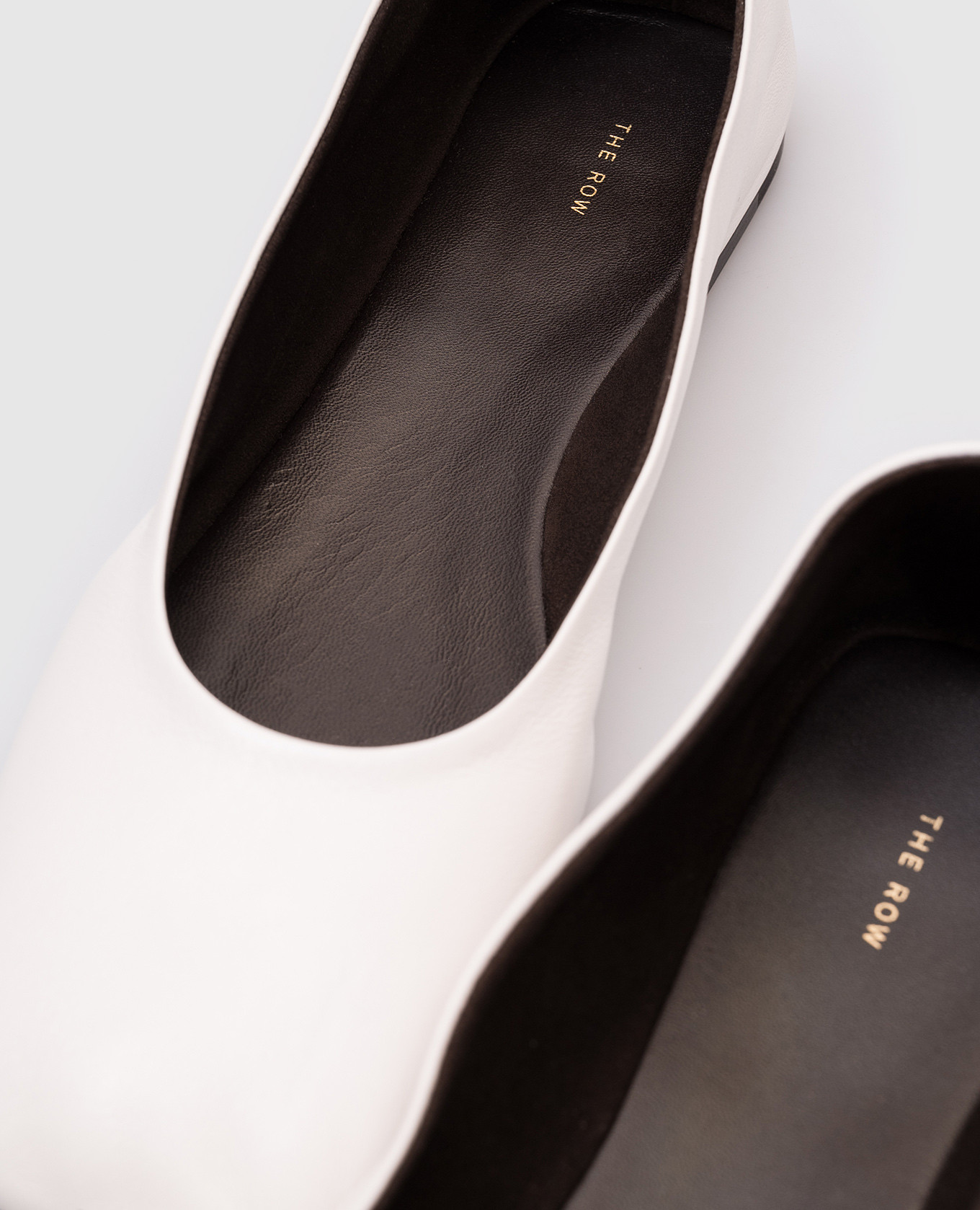 

White leather ballet flats The Row