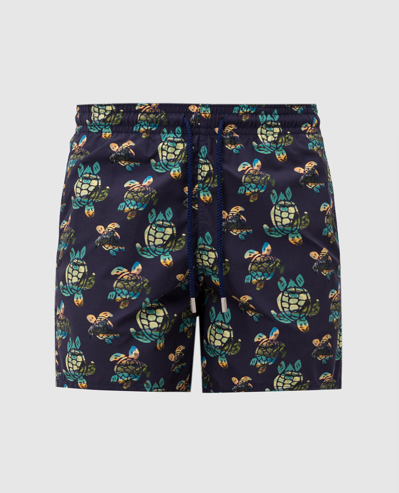 Landscape turtles blue print swim shorts vilebrequin