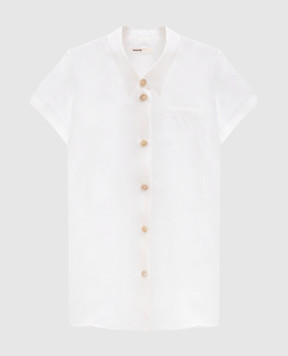 Khaite Keefe white silk blouse 23833002