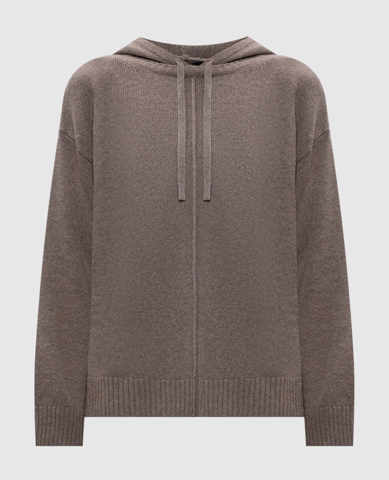 

Brown JEREZ wool and cashmere hoodie Max Mara Weekend