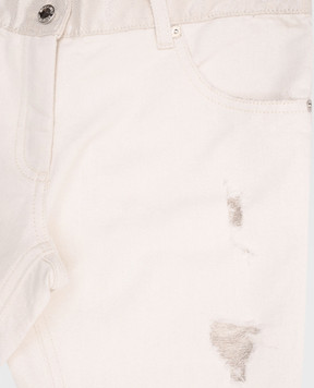 Ermanno Scervino Children's beige pants with lurex JL11V11014