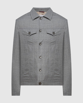 Brunello Cucinelli Gray wool jacket MB4076907