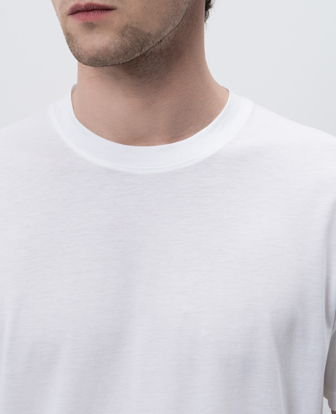 

White T-shirt with monogram logo Tom Ford