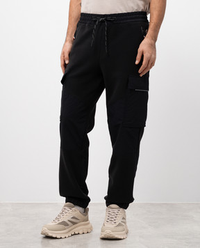 Moncler Grenoble Black sweatpants with logo J20978H0000189AK8