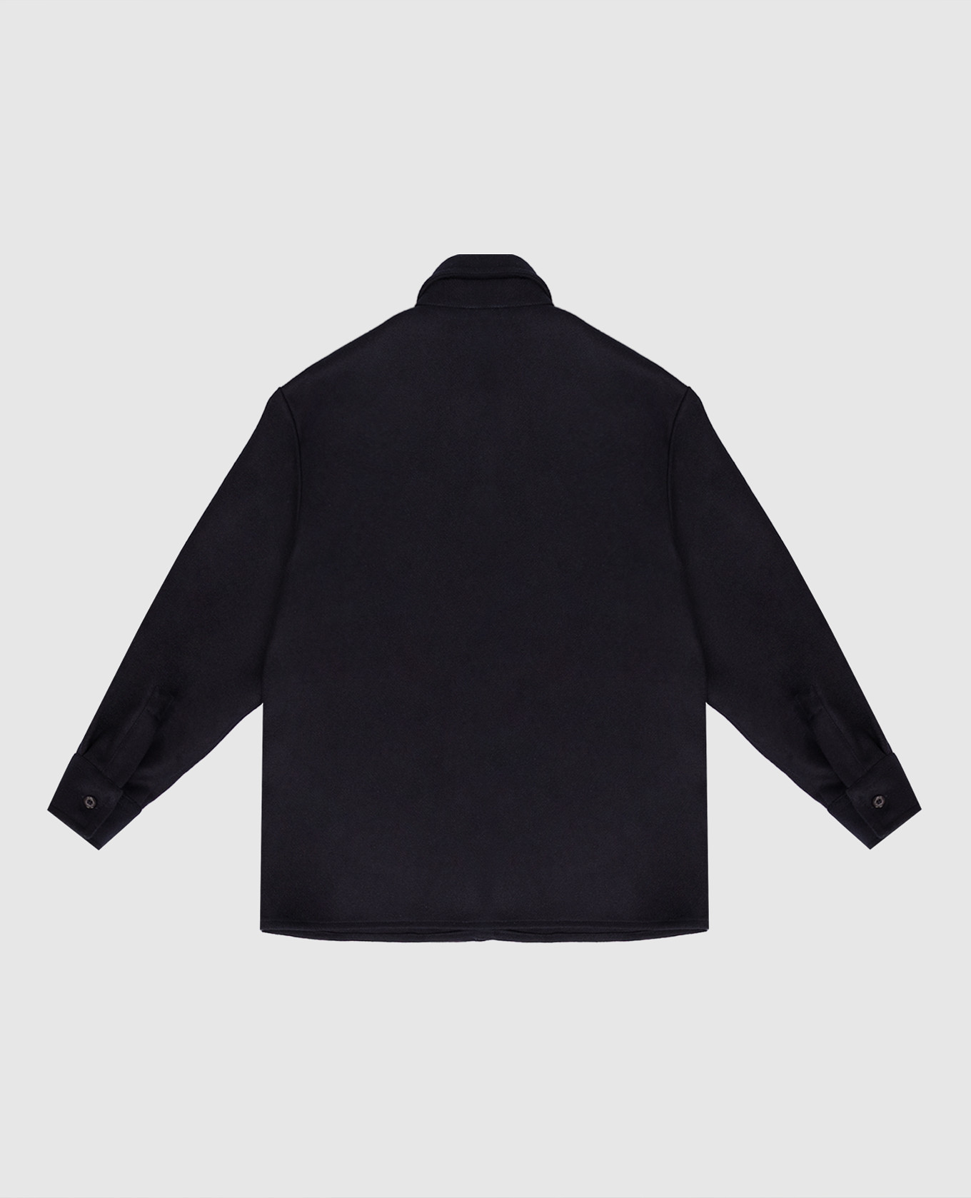 

Children's blue wool shirt with logo Balmain