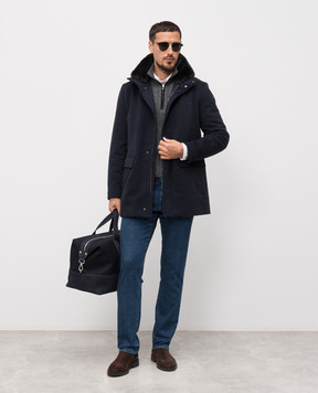 Cashmere&Whiskey Blue wool jacket 842696S781959