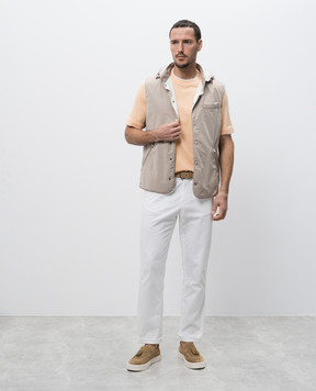 Brunello Cucinelli Orange layered T-shirt M0B137427
