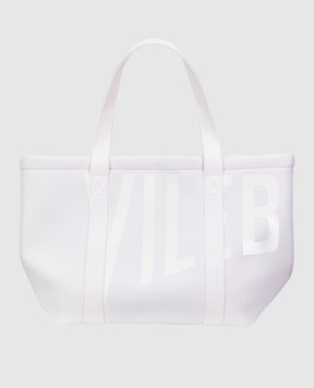 Vilebrequin White beach bag with logo BSBA0637