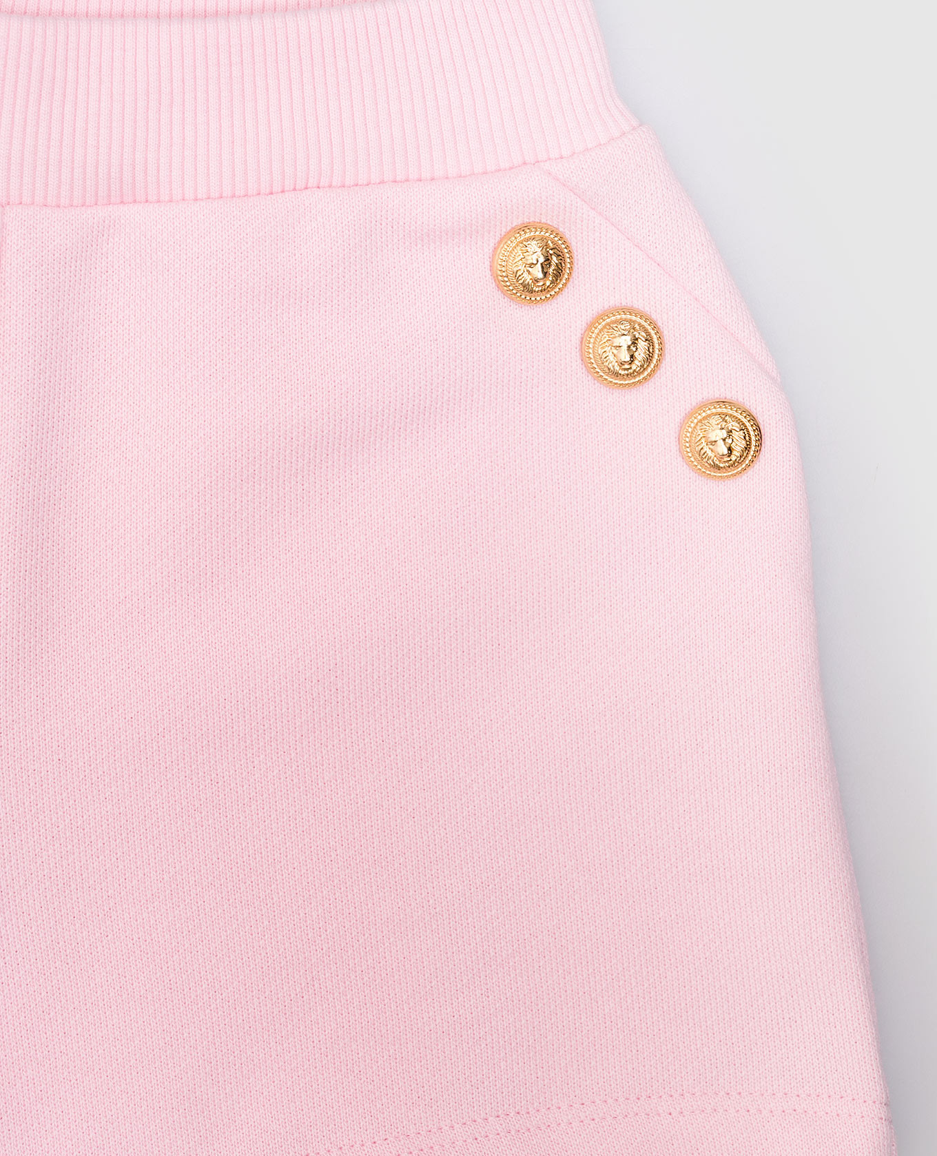 

Children's pink shorts with branded rivets Balmain