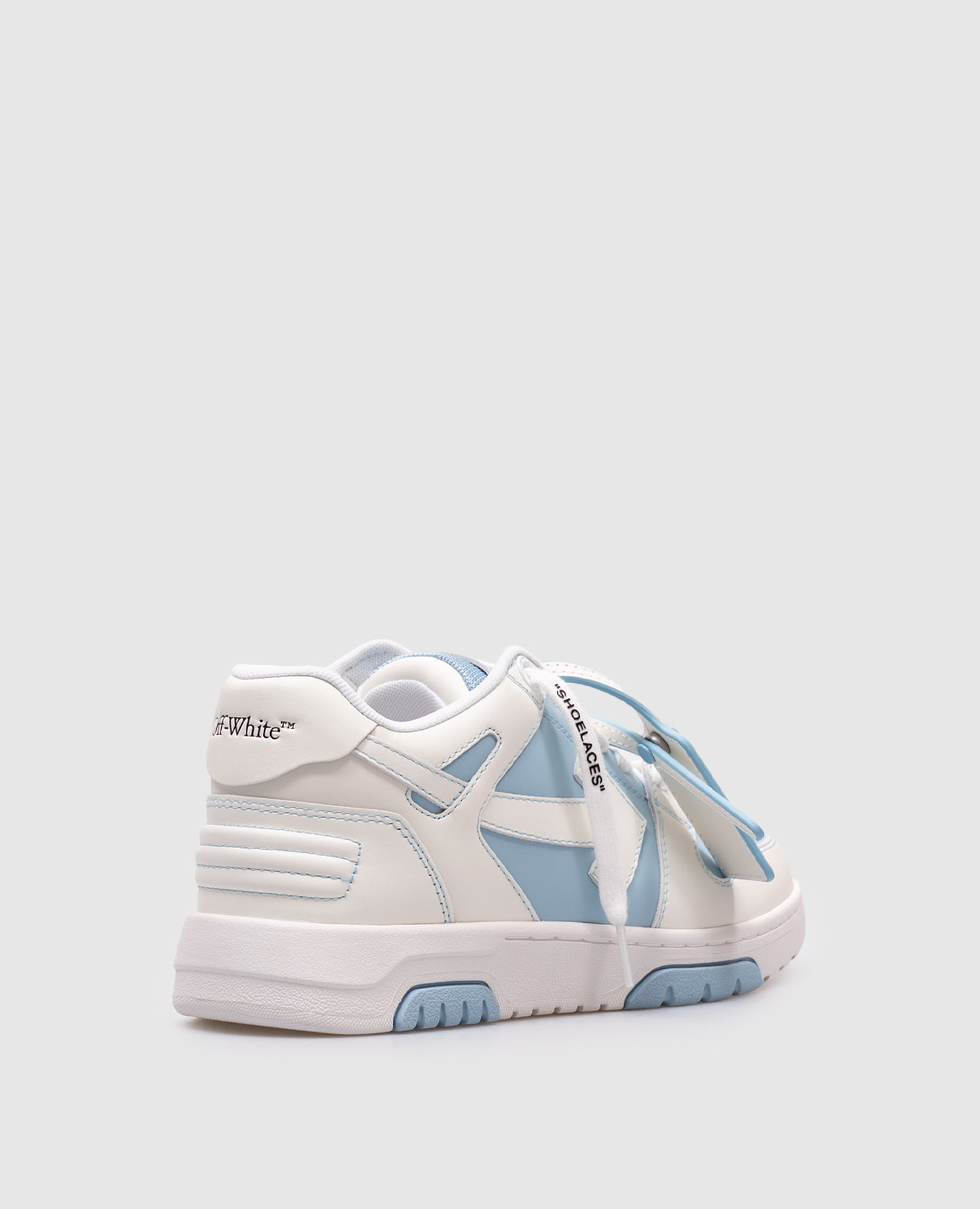 

Out OF Office blue leather sneakers Off-White, Light blue