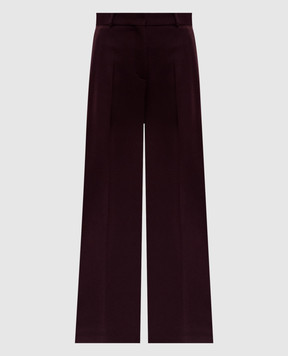 JOSEPH Alana burgundy wool pants JF009462