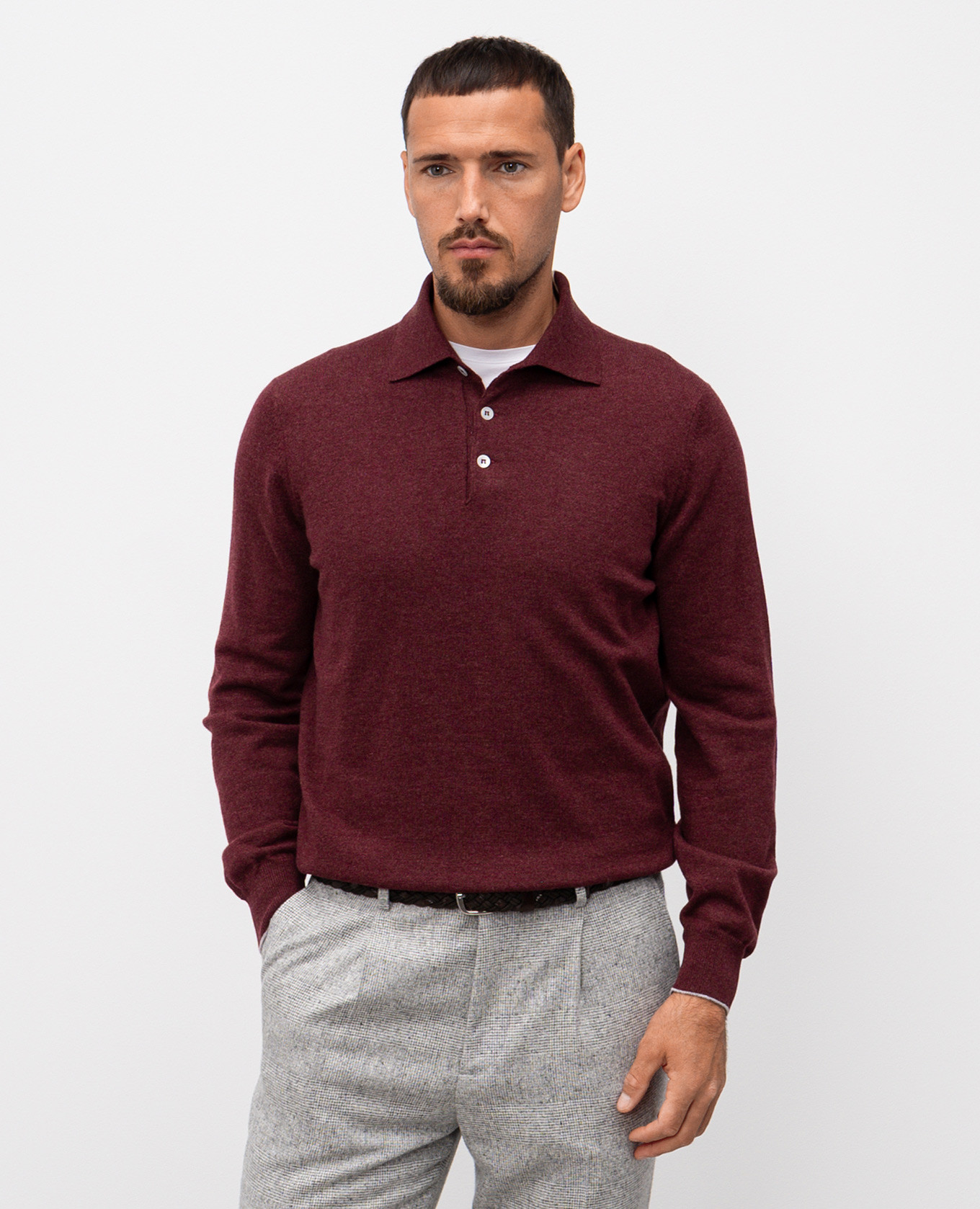 

Burgundy cashmere sweater Brunello Cucinelli