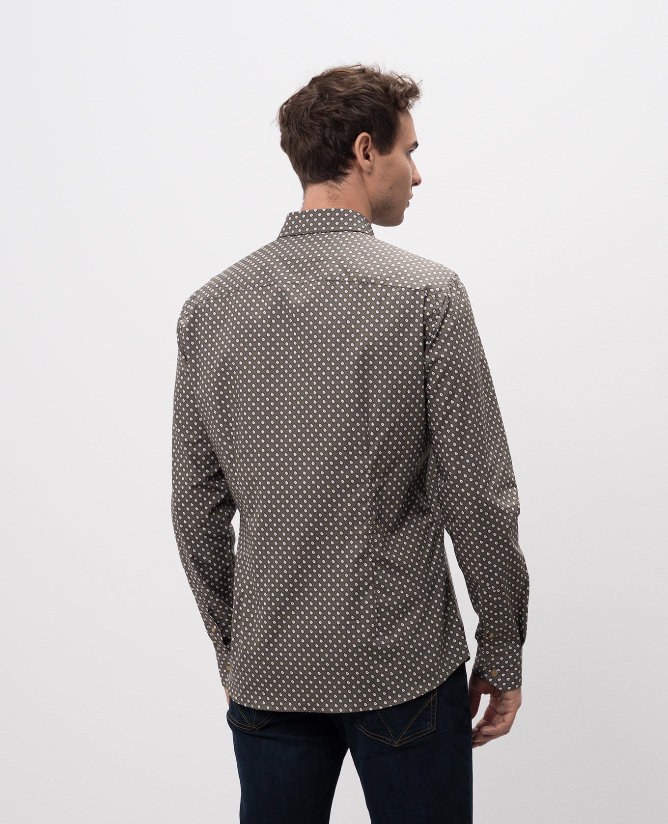 Green patterned shirt Florentino 4
