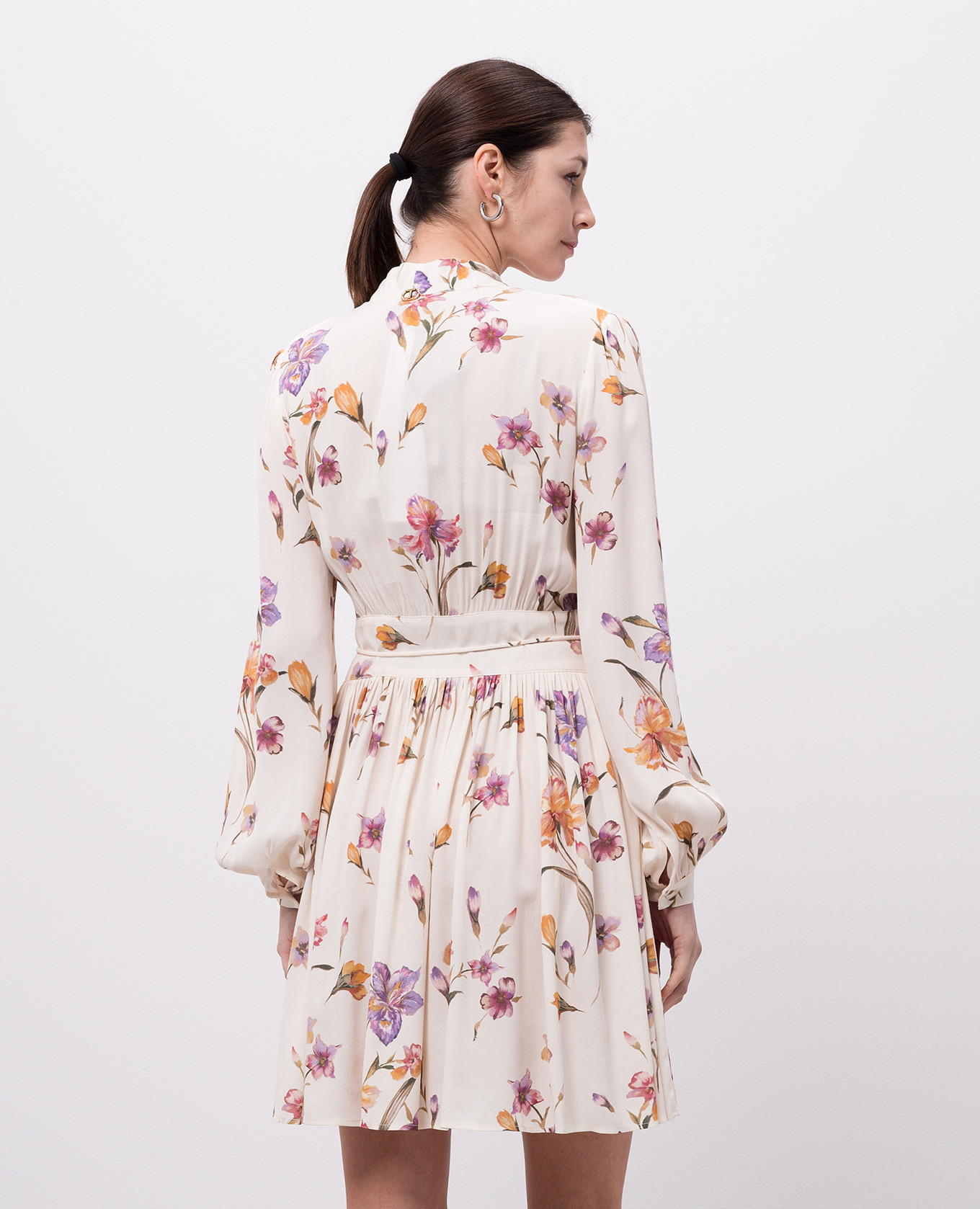 

White floral print mini dress Twinset