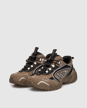 Balmain Cosmic Dust khaki sneakers FM1VI357LSEY