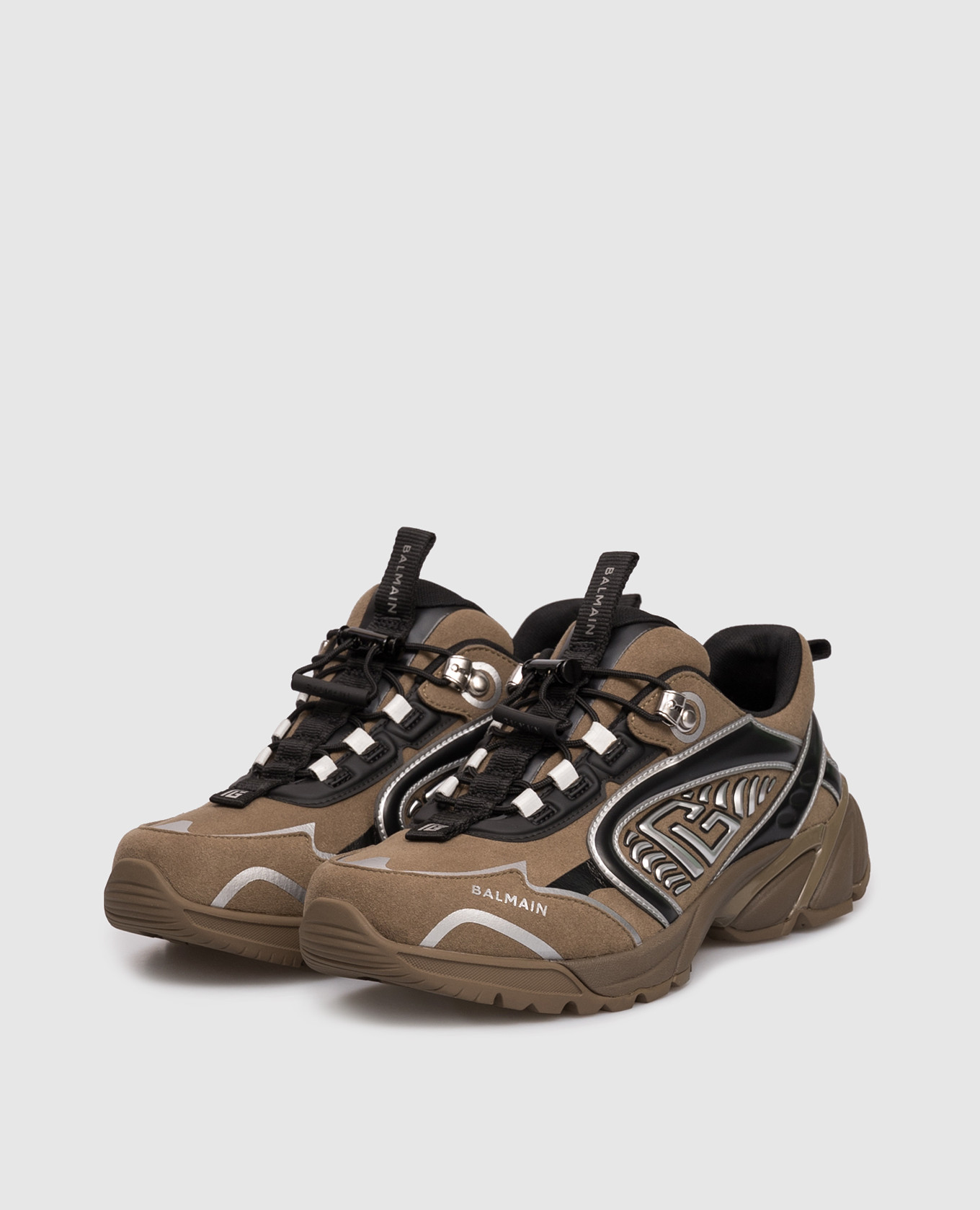 

Cosmic Dust khaki sneakers Balmain