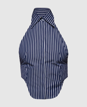 SSHEENA CUTE blue striped top 24SSCUTETS24008