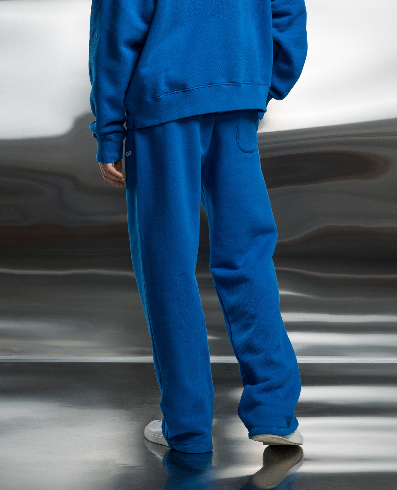 Blue sweatpants with Off embroidery Off-White 4