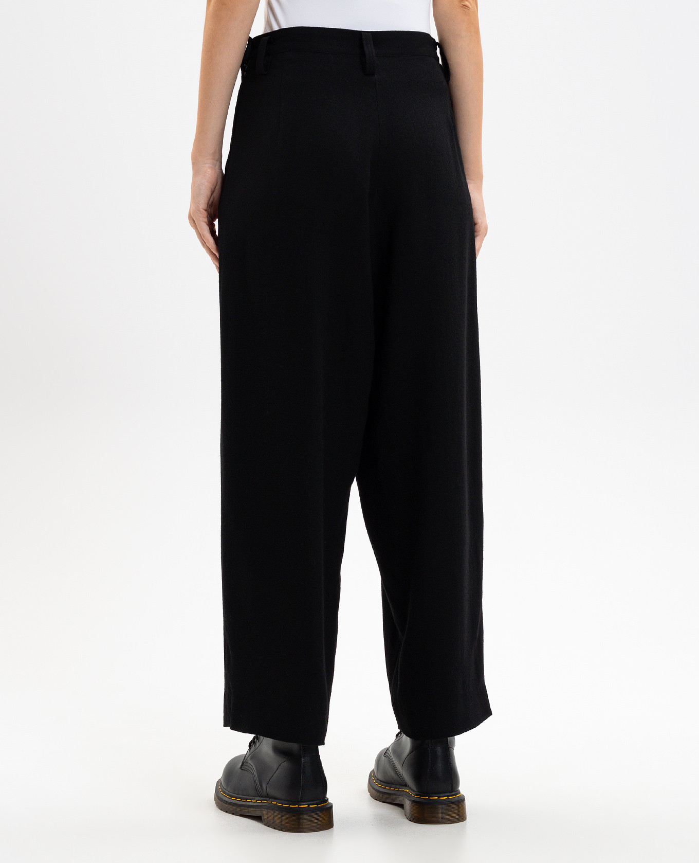 Black pants with wool Y`S Yamamoto 4