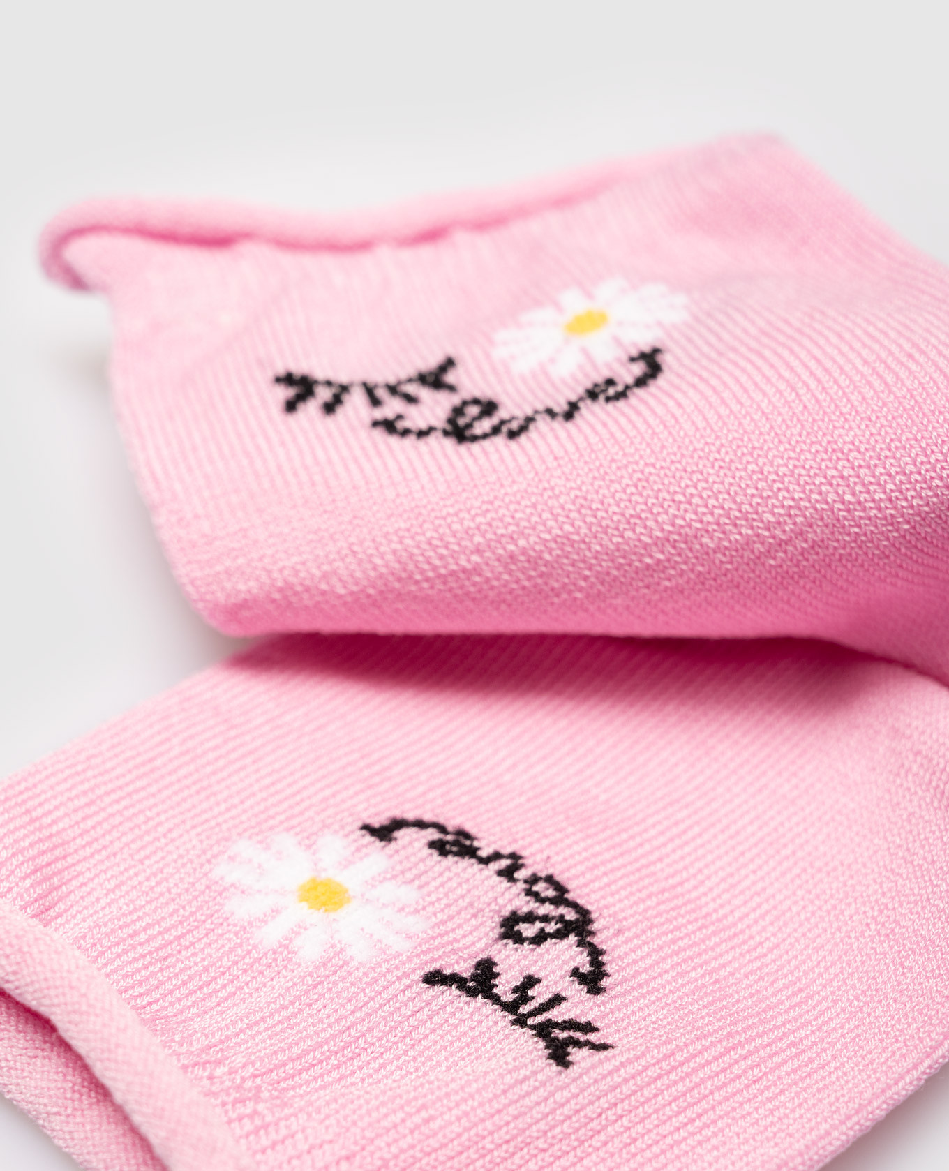 

Children's pink Ciocca socks with a pattern in the form of a flower RiminiVeste