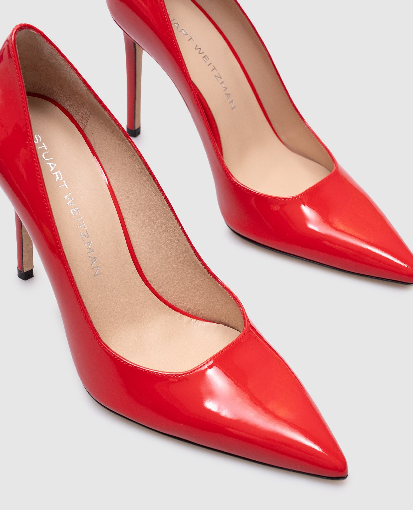 

Red patent leather POWER shoes Stuart Weitzman