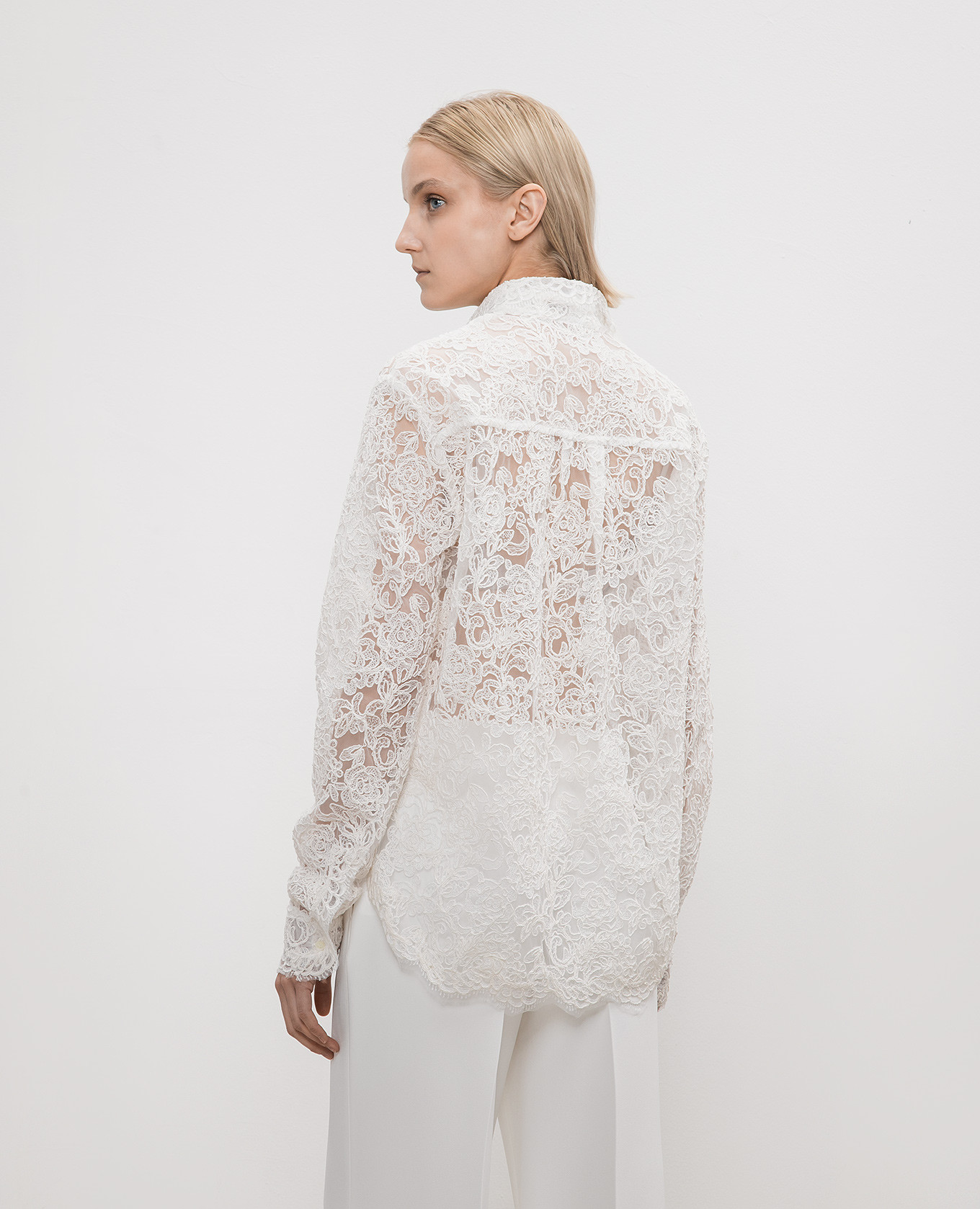 

White blouse with lace Ermanno Scervino
