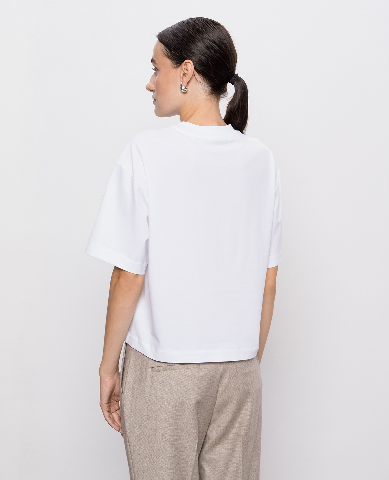 

White T-shirt with chain Peserico